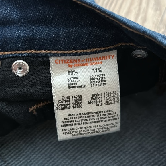 Citizens of Humanity Women’s 26 Dylan Drop Rise Cropped Denim Jean - Picture 11 of 11